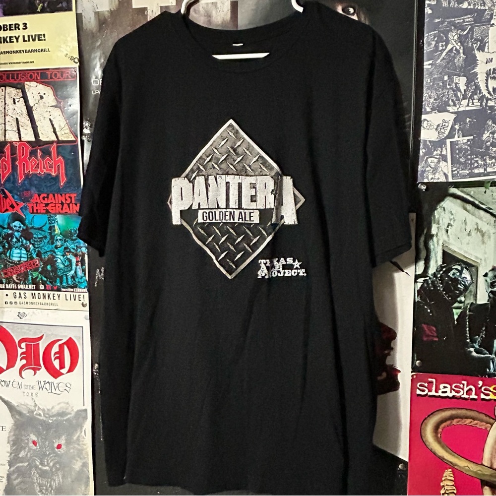 Pantera Golden Ale Beer Short Sleeve T Shirt Size Large